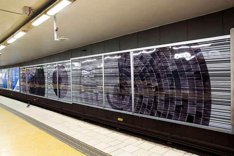 Utställning av Sophie Tottie på Slussens tunnelbanestation